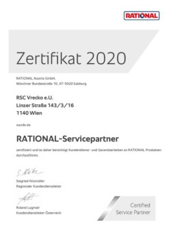 Rational Service Partner-Zertifikat